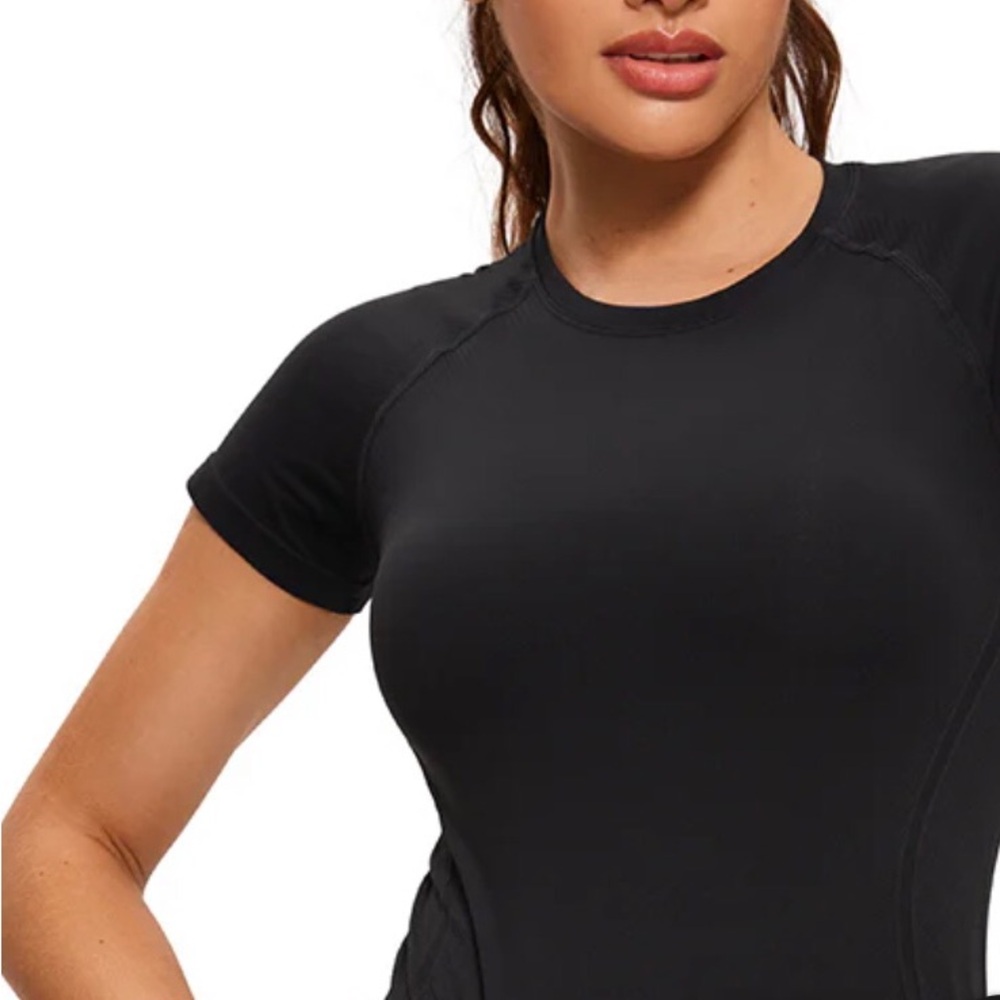 Brand New 7 Top Bundle NWT CRZ Yoga Seamless Hip length short sleeve 7 shirts - Picture 6 of 8